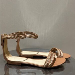 Alexandre Birman Braided Ankle-Strap Flat Sandals - designer sandal